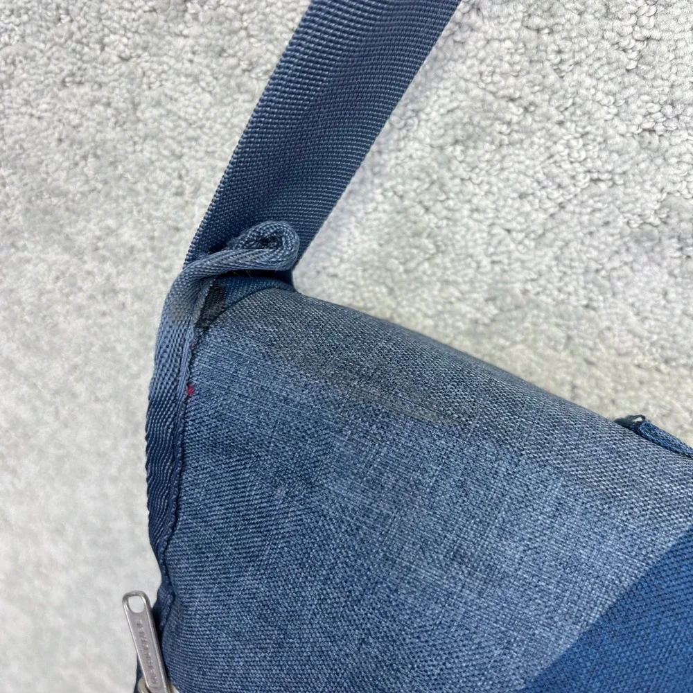 Herschel Supply Co Messenger Bag Blue Geometric Laptop Crossbody School Travel